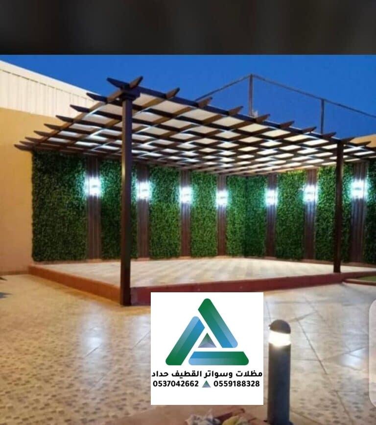 تركيب مظلات حدائق خشبية