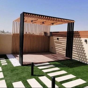 تركيب مظلات حدائق خشبية